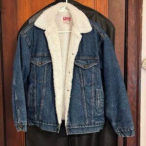 Levi Denim Sherpa Trucker Jacket